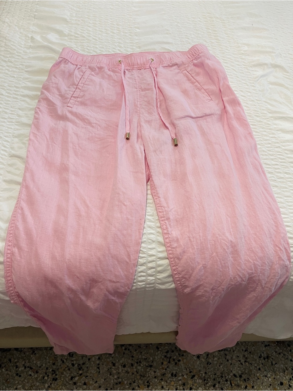 Lilly Pulitzer Light Pink Elastic Waist Pants